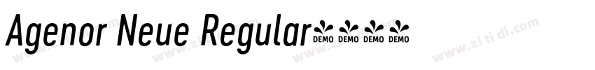 Agenor Neue Regular字体转换